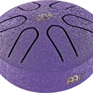 Direkt Vom Hersteller MEINL PSTD1PLF Sonic Energy Pocket Steel Tongue Drum A Dur, 6 Töne - Violett, Lotusblume / 3"/7,6 cm