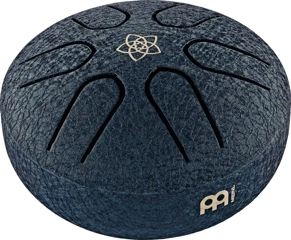 Super-Preis MEINL PSTD2NBVF Sonic Energy Pocket Steel Tongue Drum A Dur, 6 Töne - Marineblau, Venusblume / 3"/7,6 cm