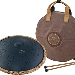 MEINL OSTD2NB Sonic Energy Octave Steel Tongue Drum, Marineblau, D Amara, 40 cm Heißes Angebot