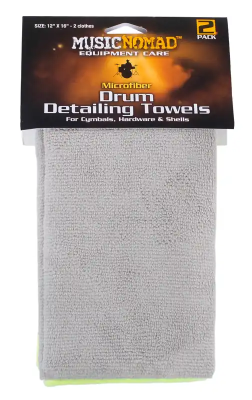 Angebot MusicNomad Microfiber Drum Detailing Towels, Two-Pack (MN210) - 2x Cleaning and Polishing Cloth, 30.4 x 40.6 cm (12" x 16")