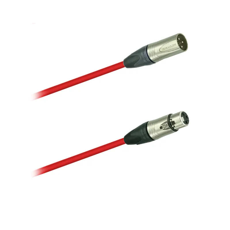 Neue Kollektion DREITEC 17870 Mikrofon- / Audio-Kabel, Neutrik NC3MXX - Neutrik NC3FXX, rot