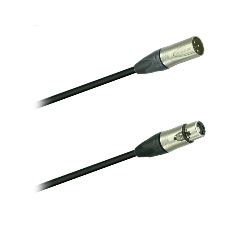 Gratis Versand DREITEC 17830 Mikrofonkabel / Audio-Kabel 2 m, Neutrik NC3MXX - Neutrik NC3FXX