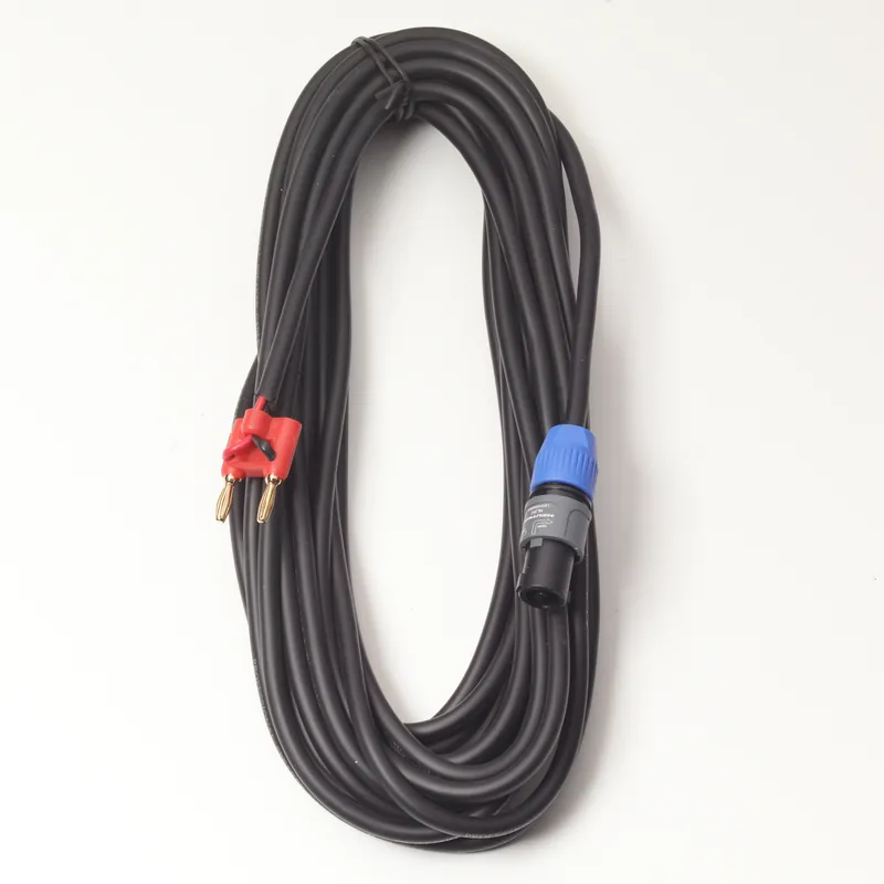 Ausverkauf RockCable Speaker Cable - Speakon Plug (2-pole) / Banana Plug (4 mm) - 10 m / 32.8 ft