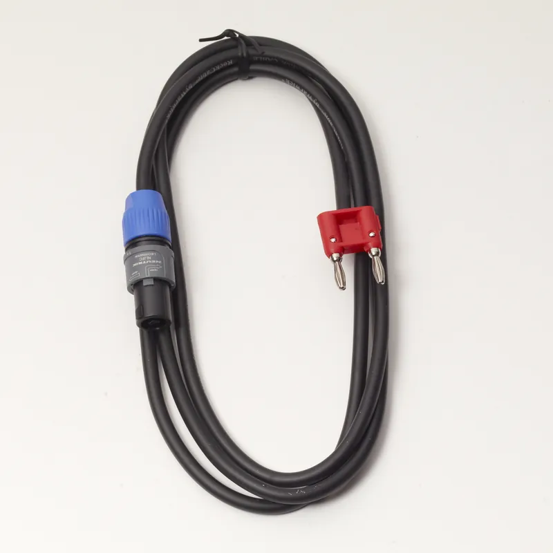 RockCable Speaker Cable - Speakon Plug (2-pole) / Banana Plug (4 mm) - 2 m / 6.6 ft Meistverkauft