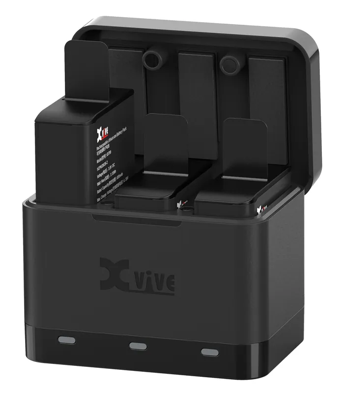 XVive U5C Battery Charger Case with 3x Rechargeable Li-Ion Batteries Kostenloser Versand