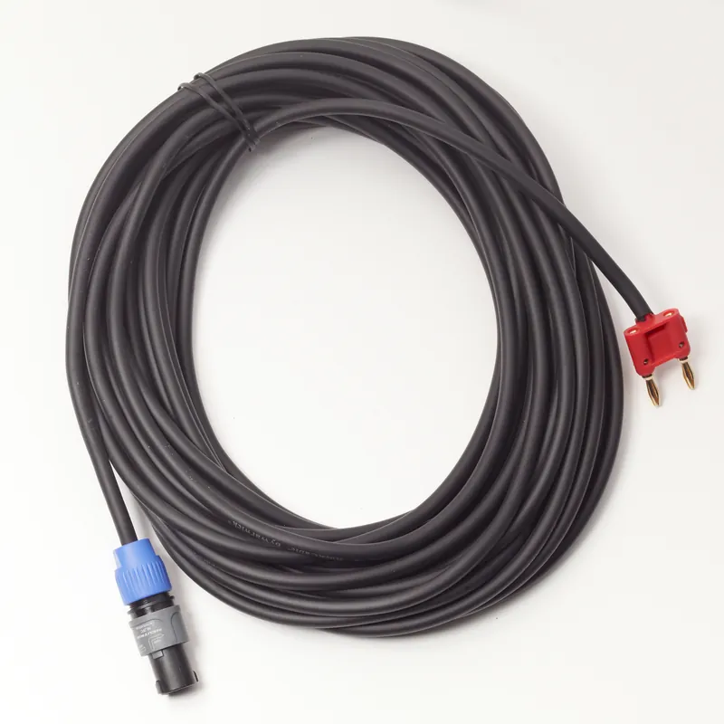 RockCable Speaker Cable - Speakon Plug (2-pole) / Banana Plug (4 mm) - 15 m / 49.2 ft Bestseller