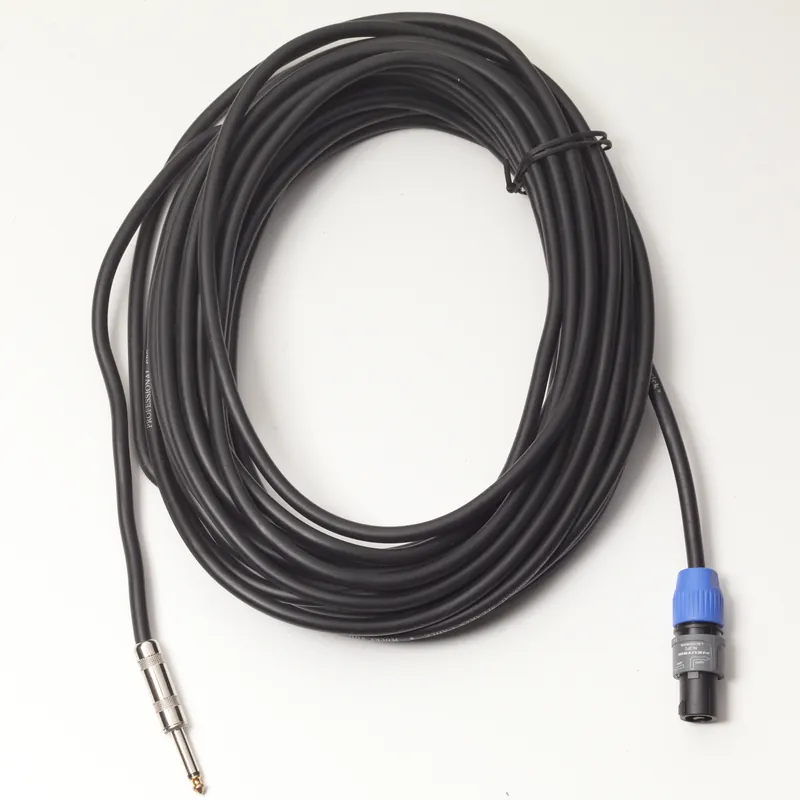 Nur Heute RockCable Speaker Cable - Speakon Plug (2-pole) / Straight TS (6.3 mm / 1/4") - 15 m / 49.2 ft