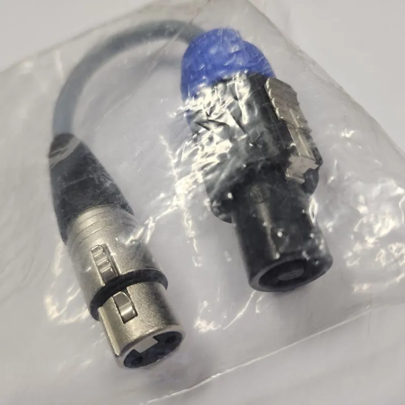 DREITEC 90640 Lautsprecher-Adapterkabel 0,2 m, Speakon/XLR Nur Für Kurze Zeit