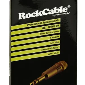 RockCable Speaker Cable - straight TRS (6.3 mm / 1/4"), 6 m / 19.7 ft Knallerangebot