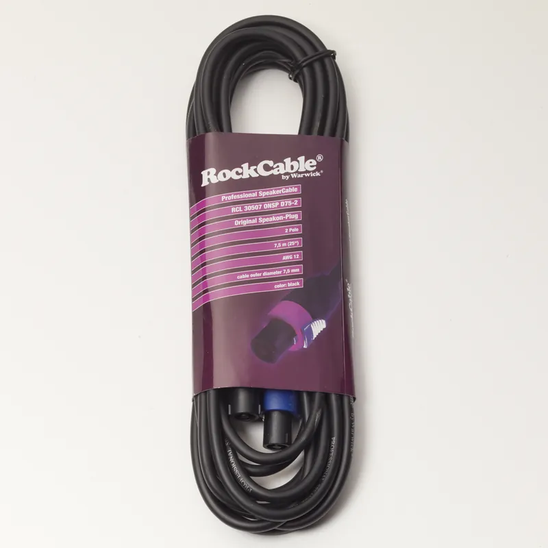Schneller Versand RockCable Speaker Cable - Speakon Plug (2-pole) - 7.5 m / 24.6 ft