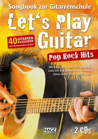 Bestpreis HAGE Espinosa: Let's Play Guitar Pop Rock Hits + 2 CD - EH3851