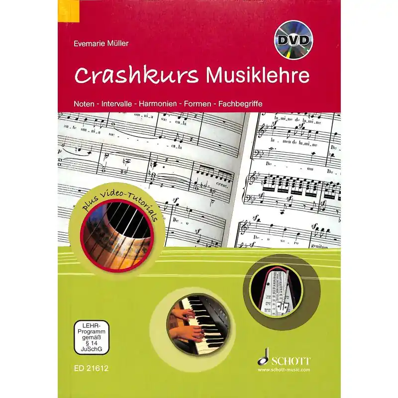 Sale Crashkurs Musiklehre, Buch + DVD - ED 21612