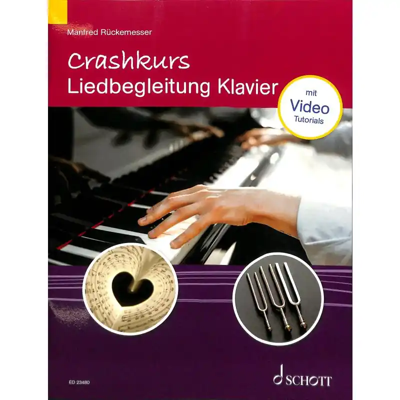Expressversand Rückemesser: Crashkurs Liedbegleitung Klavier - Buch mit Online-Material ED 23480