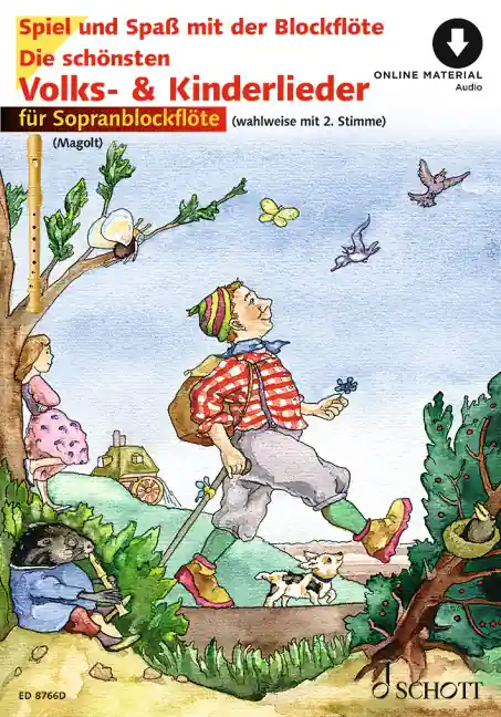 Angebot Die schönsten Volks- und Kinderlieder für Sopranblockflöte - ED 8766D