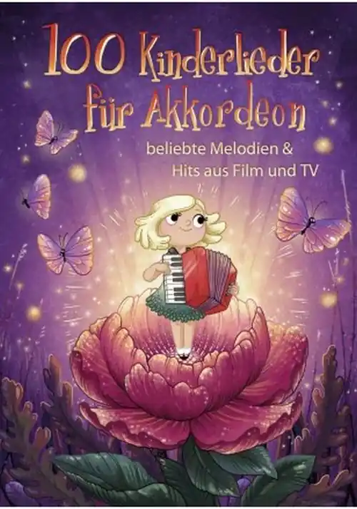 100 Kinderlieder für Akkordeon - beliebte Melodien & Hits aus Film und TV - BOE 8036 Kostenloser Versand