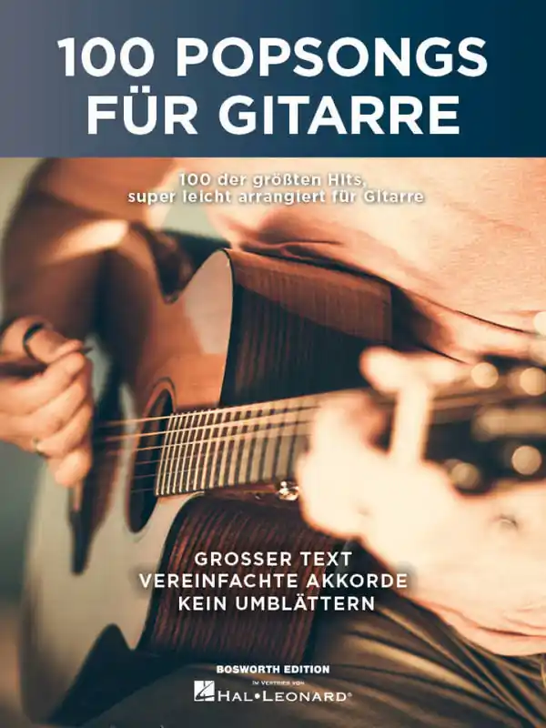 Gratis Versand 100 Popsongs für Gitarre - BOE 8037