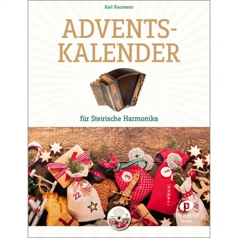 Bestseller Kiermaier: Adventskalender für Steirische Harmonika - JP 6640