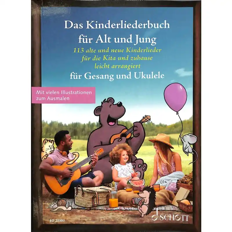 Das Kinderliederbuch für Alt und Jung - Gesang und Ukulele - ED 23500 Garantierte Lieferung