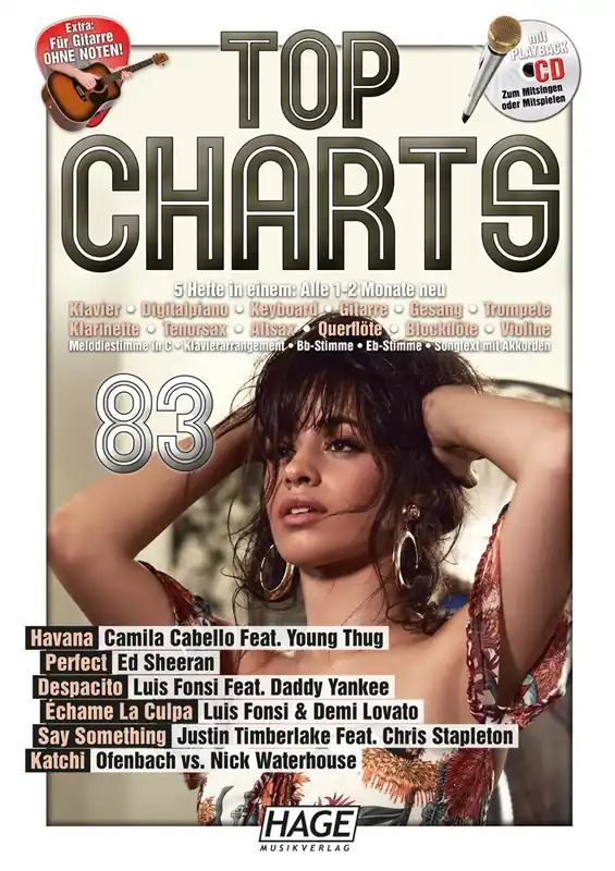Angebot HAGE EH3971 Top Charts 83 Songbook + CD