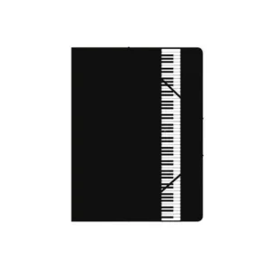 Schwarze Gummispannmappe mit Tastatur Versand Am Gleichen Tag