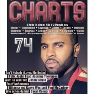 HAGE EH3873 Top Charts 74 Songbook + CD Neue Ware