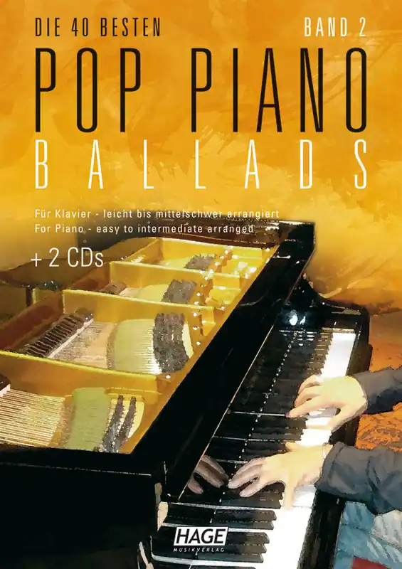 Neue Ware HAGE EH 3759 Pop Piano Ballads 2 + 2 CDs - Noten Klavier