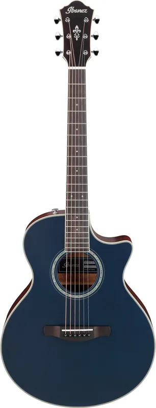 Markenprodukt IBANEZ AE200JR-DBF Akustikgitarre Junior - Dark Tide Blue Flat