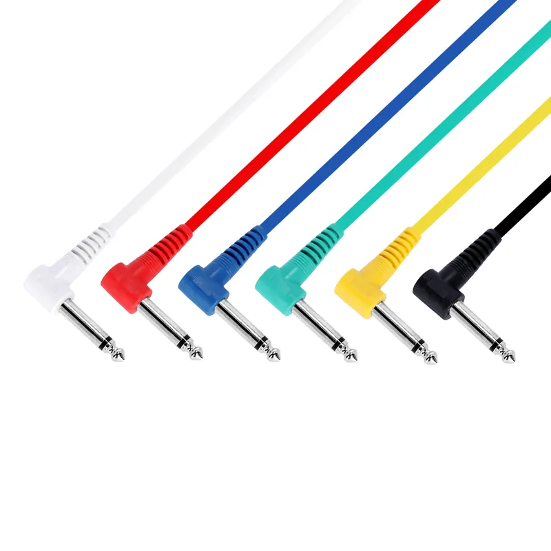 Abverkauf Adam Hall Cables 3 STAR IRR 0120 SET - 6er Set Patchkabel 6,3 mm Winkelklinke mono 1,20 m