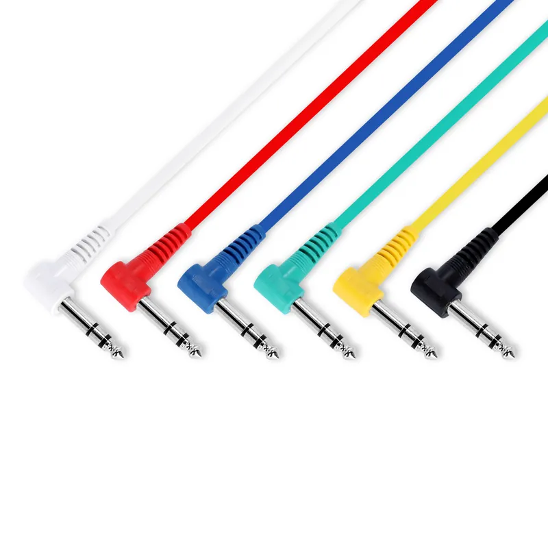 Solange Der Vorrat Reicht Adam Hall Cables 3 STAR BGG 0120 SET - 6er Set Patchkabel 6,3 mm 1,20 m mit Winkelsteckern