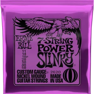 Kostenloser Rückversand ERNIE BALL Slinky Nickel 7-String Power 11-58