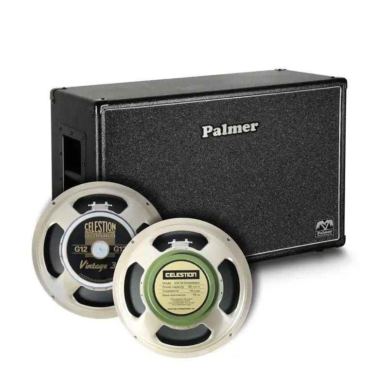 Abverkauf Palmer MI CAB 212 V30 GBK - Gitarrenbox 2 x 12" mit Celestion Vintage 30 und Greenback 8/16 Ohm