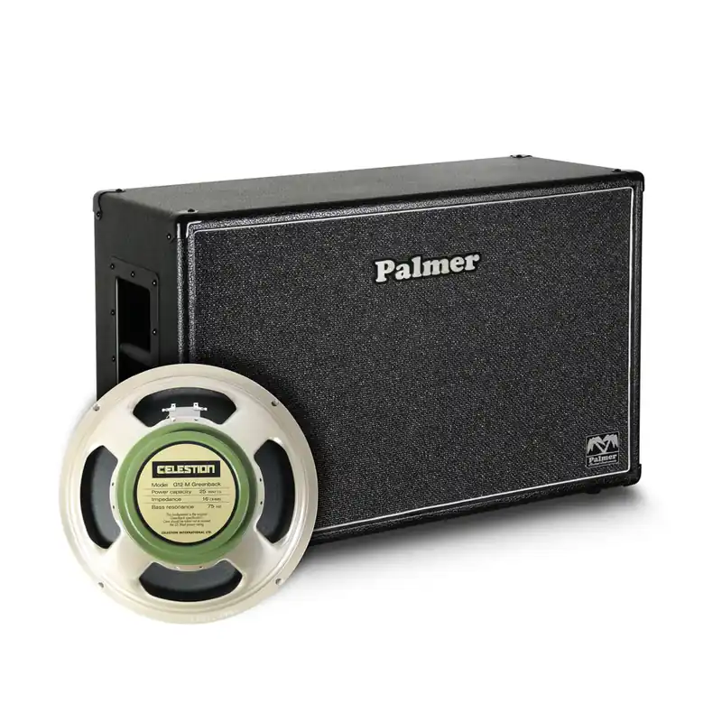 Palmer MI CAB 212 GBK OB - Gitarrenbox 2 x 12" mit Celestion G 12 M Greenback 8/16 Ohm Open Back Expressversand