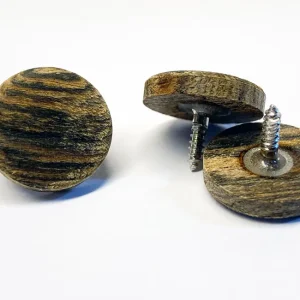 Harmonikaknöpfe Holz mit Schraube 15mm Bocote 07 Abverkauf