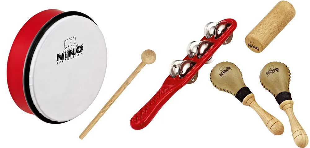 NINO PERCUSSION ASSORTMENT WITH HARLEKIN BAG Finale Aktion