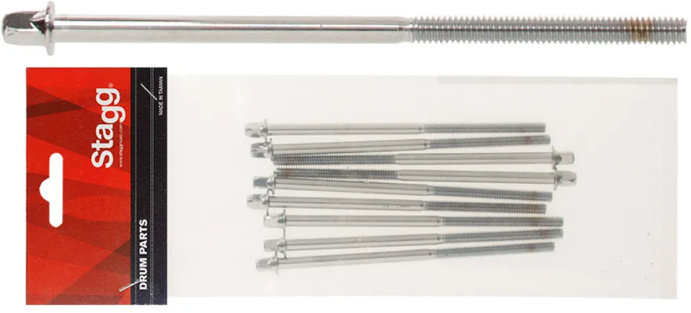 Stagg Spannschraube für Bassdrum (10 St.) - 7/32 US x 118 mm 4I-HP Zertifiziert
