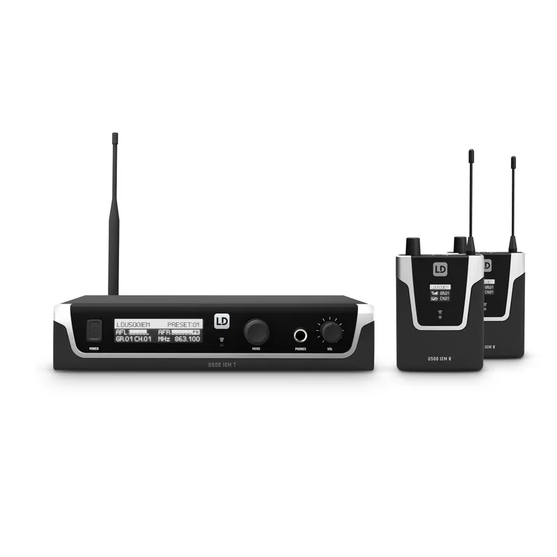 LD Systems U508 IEM BUNDLE - In-Ear Monitoring-System mit 2 x Bodypack - 863 - 865 MHz + 823 - 832 M Direkt Vom Hersteller