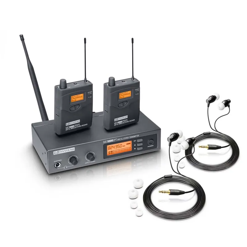 LD Systems MEI 1000 G2 B5 BUNDLE - In-Ear Monitoring System drahtlos mit 2 x Belt Pack und 2 x In-Ea Geprüft