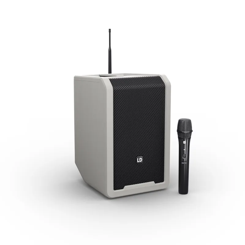 LD Systems ANNY® 8 HHD B8 G - Tragbarer Bluetooth® PA-Lautsprecher mit Akku , Mixer und 1x Funkmikro Letzte Chance