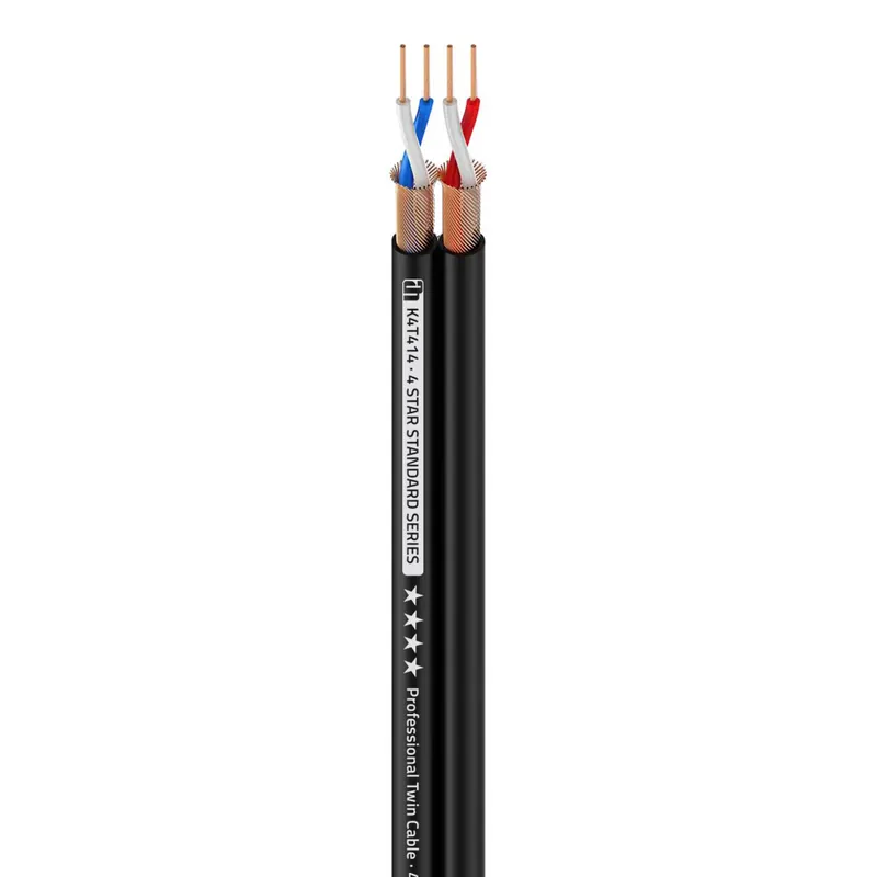 Adam Hall Cables 4 STAR TWIN 414 - Twin Mikrofonkabel 4 Leiter mit 0,14 mm² AWG26 | Standard Series Direktkauf