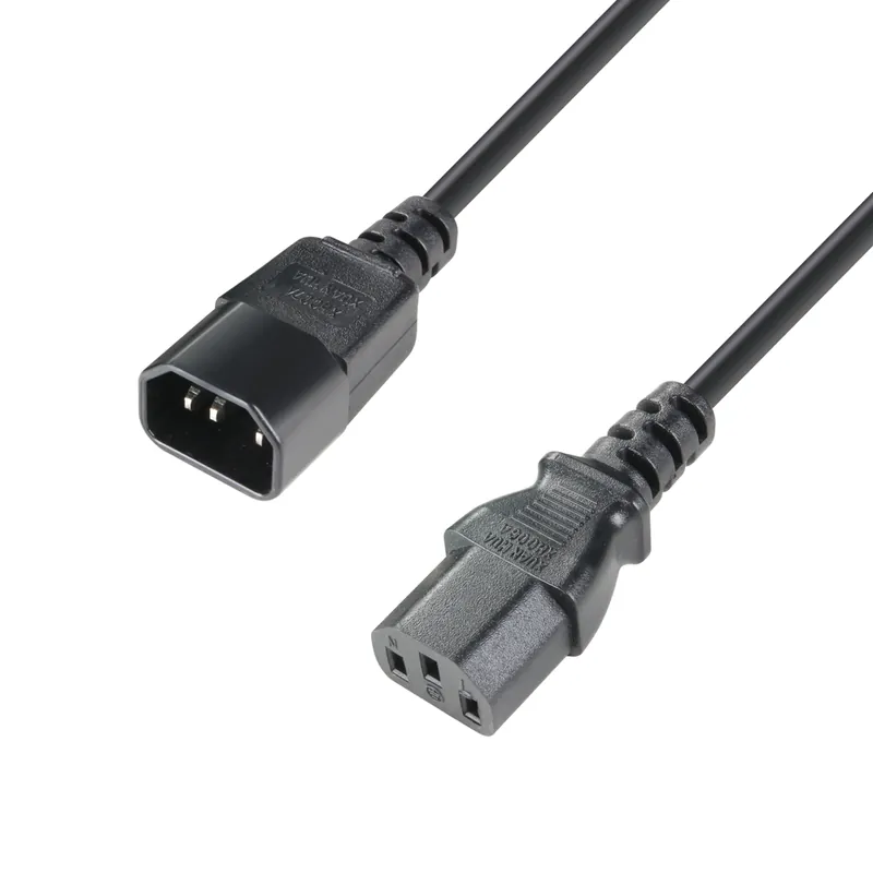 Adam Hall Cables 4 STAR PLK 0200 - Stromverlängerungskabel C13 - C14 3 x 1,5mm² | 2 m Kostenloser Rückversand