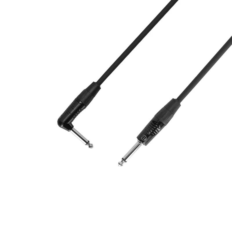 Adam Hall Cables 4 STAR IPR 0060 - Instrumentenkabel | REAN® Winkelklinke TS x Klinke TS | 0,6 m Neuheit