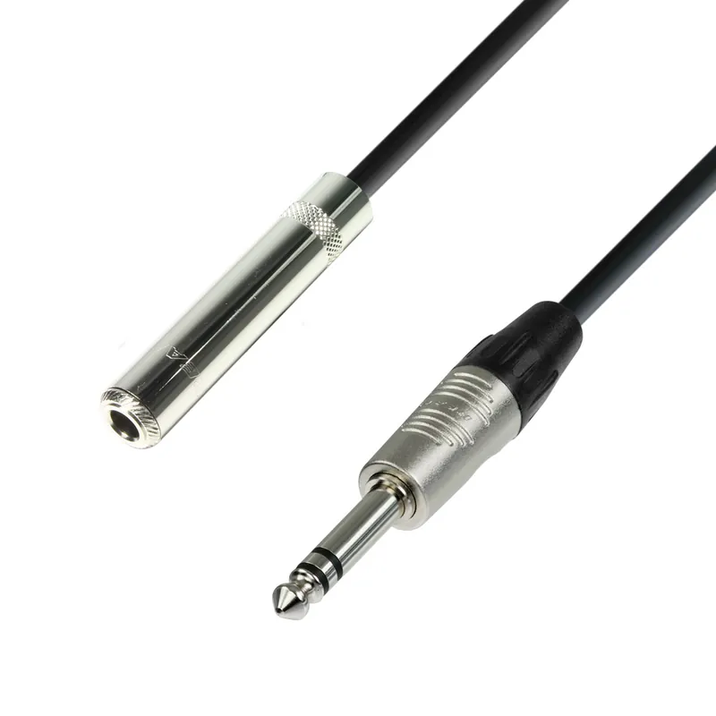 Adam Hall Cables 4 STAR BOV 0150 - Symmetrisches Kabel REAN® Klinke Female TRS x Klinke TRS | 1,5 m Bestseller