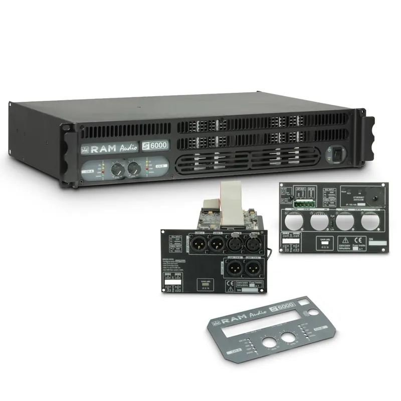 Sofort Bestellen Ram Audio S 6000 DSP GPIO - PA Endstufe 2 x 2950 W 2 Ohm inkl. DSP- und GPIO-Modul