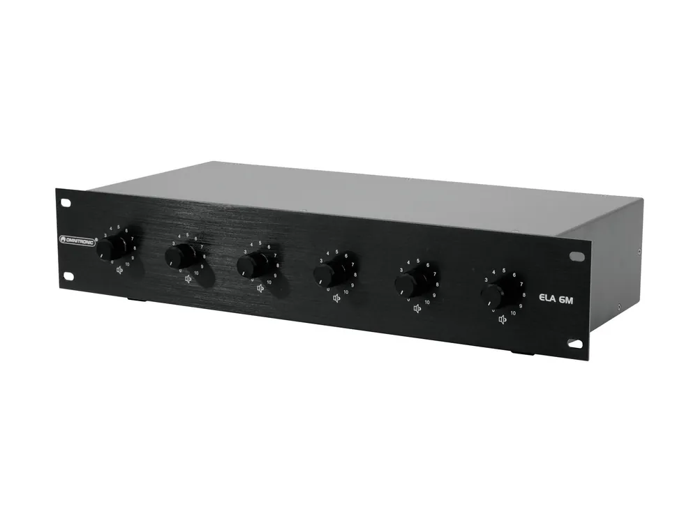 Kostenfreie Lieferung OMNITRONIC ELA 6M-Zonen LS-Regler 20W sw