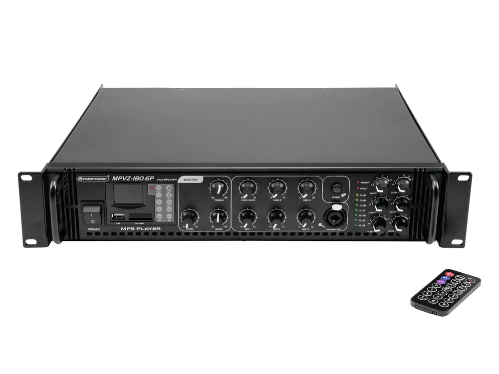 Abverkauf OMNITRONIC MPVZ-180.6P Mischverstärker