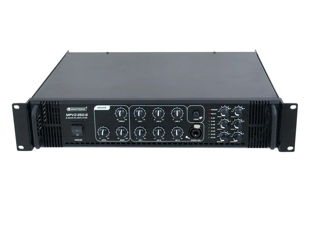 Neu Im Sortiment OMNITRONIC MPVZ-350.6 Mischverstärker