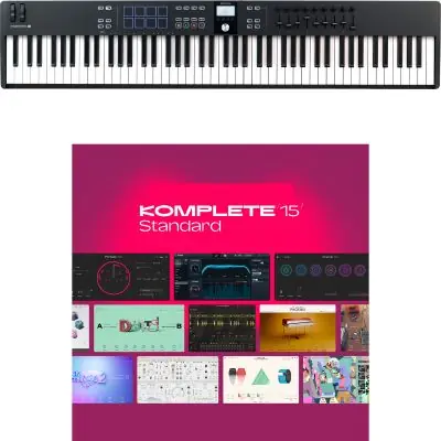 Expressversand SET Arturia KeyLab Essential 88 MK3 Black + KOMPLETE 15 Ultimate Lizenz Code