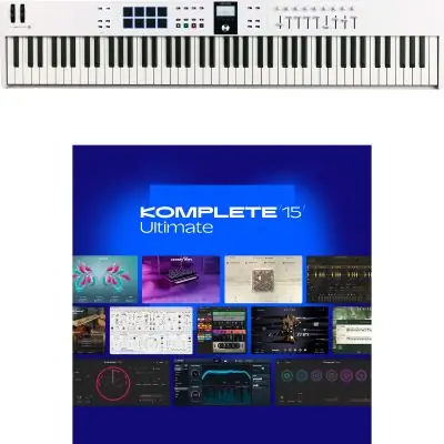 Nur Für Kurze Zeit SET Arturia KeyLab Essential 88 MK3 White + KOMPLETE 15 Ultimate Lizenz Code