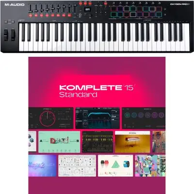 Kostenloser Rückversand SET M-Audio Oxygen PRO 61 + KOMPLETE 15 Lizenz Code