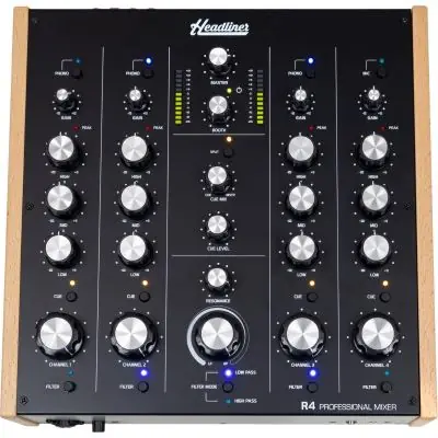 Kostenfreie Lieferung Headliner R4 4-Kanal Rotary DJ-Mixer